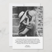 Cartes Pour Fêtes Annuelles Minime simple photo élégant Noël (Dos)