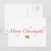 Cartes Pour Fêtes Annuelles (Minimisé) joyeux Christmyth ! (Devant / Derrière)