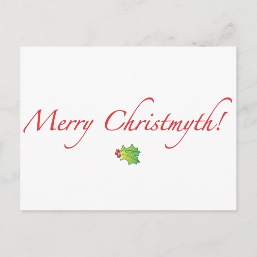 Cartes Pour Fêtes Annuelles (Minimisé) joyeux Christmyth ! (Devant)