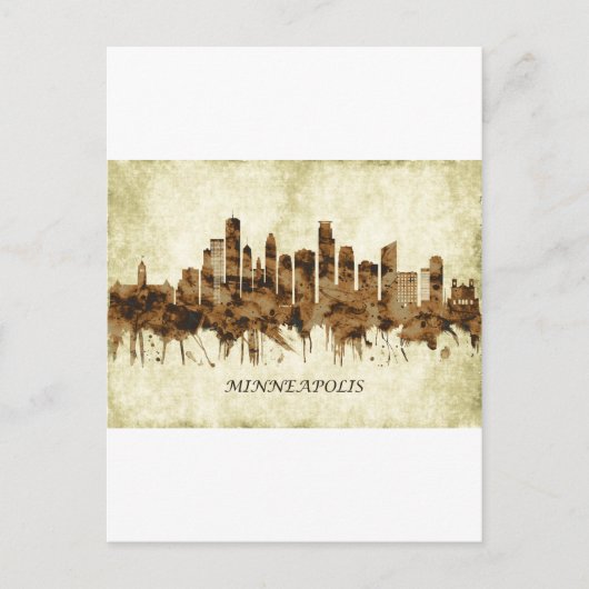 Cartes Pour Fêtes Annuelles Minneapolis Minnesota (Devant)