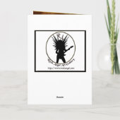 Cartes Pour Fêtes Annuelles Minous de nuit de solstice (Dos)