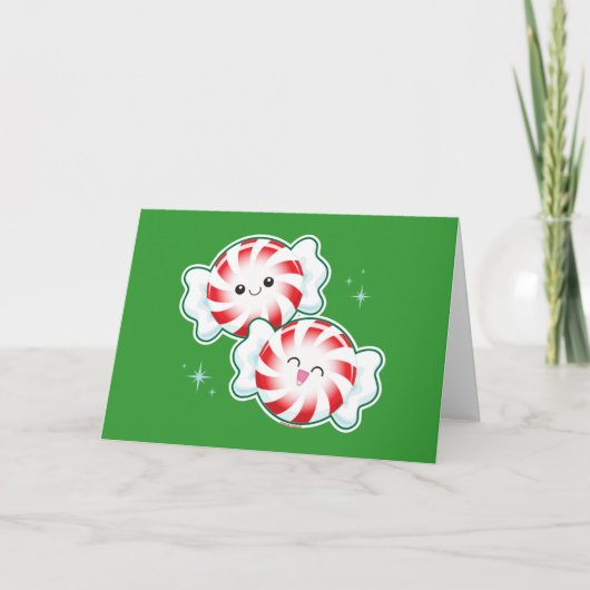 Cartes Pour Fêtes Annuelles Minty (Devant)