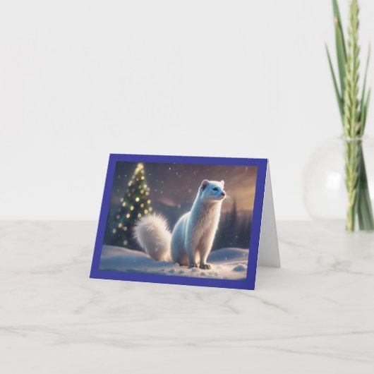 Cartes Pour Fêtes Annuelles Minx de vacances blanc (Devant)