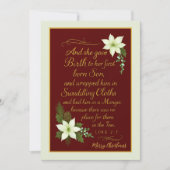 Cartes Pour Fêtes Annuelles Mis en colère - Luc 2:7 Bénédiction de Noël (Devant)