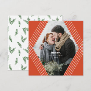 Cartes Pour Fêtes Annuelles Mise au point festive Orange Horizontal Photo