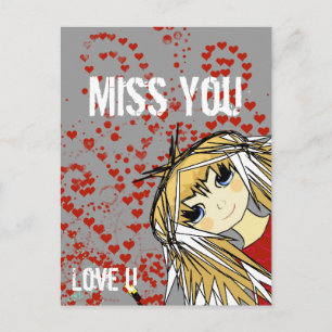 Cartes Pour Fêtes Annuelles Miss You-Love U Valentine