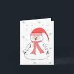 Cartes Pour Fêtes Annuelles Misses Snowman neige l'art primitif Whimsical<br><div class="desc">Un heureux Misses Snowman ou Snow Woman se tient dans la neige et sourit aux gens qui passent. Ce design de carte serait parfait pour presque toutes les occasions que vous voulez envoyer un sourire à la façon de quelqu'un. Ajoutez du texte et faites-le pour une occasion spéciale comme Noël...</div>