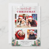 Cartes Pour Fêtes Annuelles Mistletoe à Birch Rustique Noël le plus joli 3 Pho (Devant)