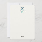 Cartes Pour Fêtes Annuelles Mistletoe à ruban bleu (Dos)