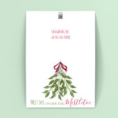 Cartes Pour Fêtes Annuelles Mistletoe Botanique Mignonne Élégant Noël Simple