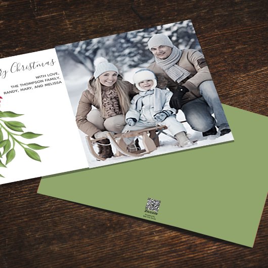 Cartes Pour Fêtes Annuelles Mistletoe Joyeux Noël Une photo