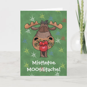 Cartes Pour Fêtes Annuelles Mistletoe MOOSEtache