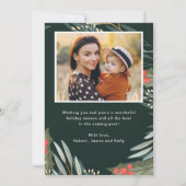 Cartes Pour Fêtes Annuelles Mistletoe Winter Foliage Joyeux Noël 2 Photo (Dos)