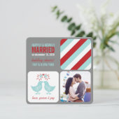 Cartes Pour Fêtes Annuelles Mistletoes Embrassant Des Poussins M. Et Mme Maria (Debout devant)