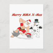 Cartes Pour Fêtes Annuelles MIXED MARTIAL ART Père Noël (Devant)