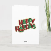 Cartes Pour Fêtes Annuelles Mme Claus embrassant Père Noël Card (Dos)