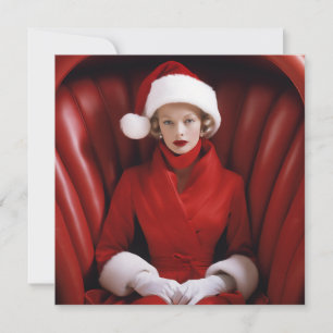 Cartes Pour Fêtes Annuelles Mme Claus vintage