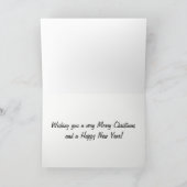 Cartes Pour Fêtes Annuelles Mme Claws Corgi Salutation de Noël (Intérieur)