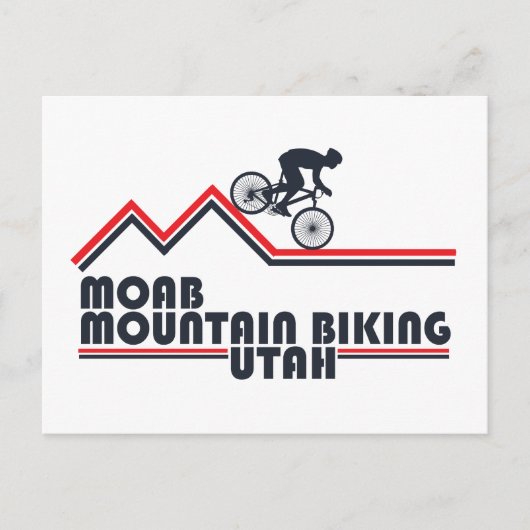 Cartes Pour Fêtes Annuelles Moab mtb VTT (Devant)