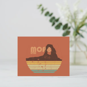 Cartes Pour Fêtes Annuelles Moab Utah coucher de soleil vintage Parc national