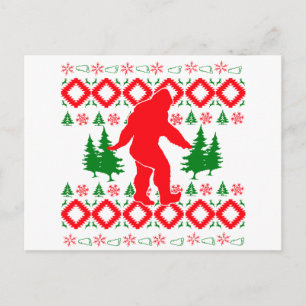 Cartes Pour Fêtes Annuelles Moche Xmas Bigfoot