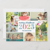 Cartes Pour Fêtes Annuelles Mod Joyeux Noël 6 Photo Collage (Devant)