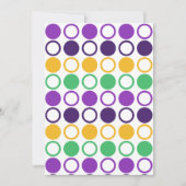 Cartes Pour Fêtes Annuelles Mod Mardi Gras Points (Devant)