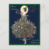 Cartes Pour Fêtes Annuelles Mode Art déco Arbre de Noël Rétro (Devant)