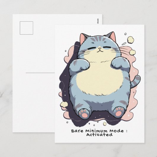 Cartes Pour Fêtes Annuelles Mode Minimum Activé – Humeur Relatable (Devant / Derrière)