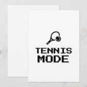 CARTES POUR FÊTES ANNUELLES MODE TENNIS (Devant / Derrière)