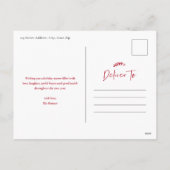 Cartes Pour Fêtes Annuelles Modern 3 Photo Collage Joyeux Noël (Dos)