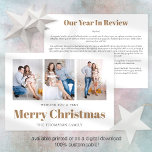 Cartes Pour Fêtes Annuelles Modern 3 Photos Family Newsletter Noël<br><div class="desc">Modern 3 Photos Family Newsletter Joyeux Noël,  disponible imprimé ou numériquement. Il vous suffit de remplacer l'exemple d'images par vos propres favoris et de personnaliser le texte au besoin,  y compris votre bulletin d'information au verso.</div>