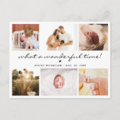 Cartes Pour Fêtes Annuelles Modern 6 Photo Collage Nouveau Merci bébé (Devant)