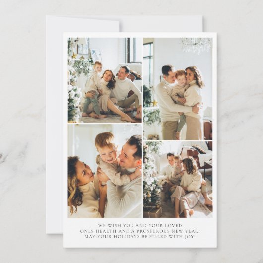 Cartes Pour Fêtes Annuelles Modern Arch Script Joyeux Noël (Dos)