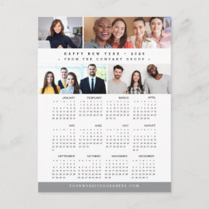 Cartes Pour Fêtes Annuelles Modern Business Team Collage photo Calendrier 2026