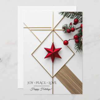 Cartes Pour Fêtes Annuelles Modern Christmas & New Year Card Elegant