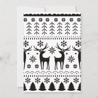 Cartes Pour Fêtes Annuelles Modern Folk Art Christmas Reindeer