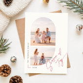 Cartes Pour Fêtes Annuelles Modern Geometric Arch Photo Christmas