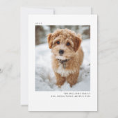 Cartes Pour Fêtes Annuelles Modern Happy Holidays Photo (Dos)