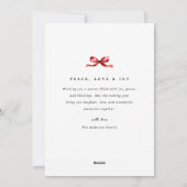 Cartes Pour Fêtes Annuelles Modern Happy Holidays Red Minimalist (Dos)