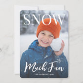 Cartes Pour Fêtes Annuelles Modern Happy Holidays winter Photo Holiday (Devant)