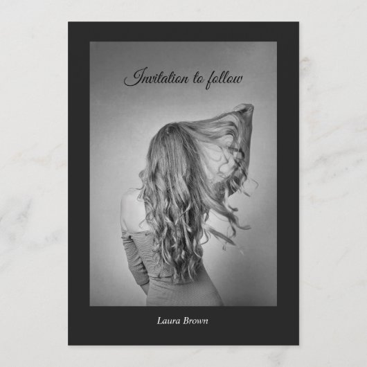 Cartes Pour Fêtes Annuelles Modern Magazine Anniversaire Enregistrer la date I (Dos)