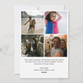 Cartes Pour Fêtes Annuelles Modern Minimalist Happy Everything Photo Collage (Dos)