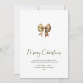 Cartes Pour Fêtes Annuelles Modern Script Font Cozy Christmas Greeting Card (Devant)
