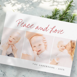 Cartes Pour Fêtes Annuelles Modern Simple Christmas Greeting Three Photo