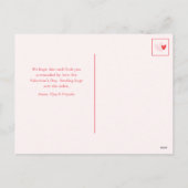 Cartes Pour Fêtes Annuelles Modern Simple Hearts Photo Saint-Valentin (Dos)
