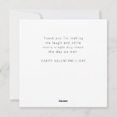 Cartes Pour Fêtes Annuelles Modern So Glad I Swiped Right Valentine's Flat (Dos)