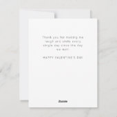 Cartes Pour Fêtes Annuelles Modern So Glad I Swiped Right Valentine's Flat (Dos)