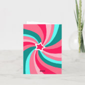Cartes Pour Fêtes Annuelles Modern Swirl HAPPY HOLIDAYS CUSTOM PHOTO (Dos)