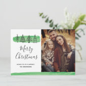 Cartes Pour Fêtes Annuelles Modern Watercolor (Debout devant)